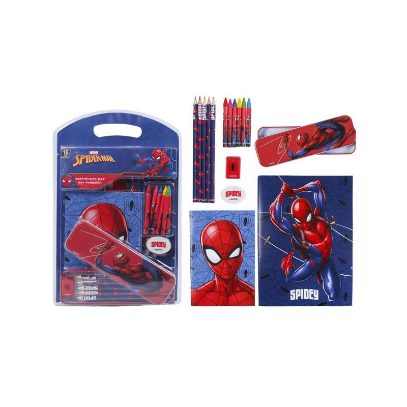 Imagen set de papelería escolar spiderman marvel Imagen set de papelería escolar spiderman marvel