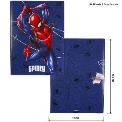 imagen 2 de set de papelería escolar spiderman marvel
