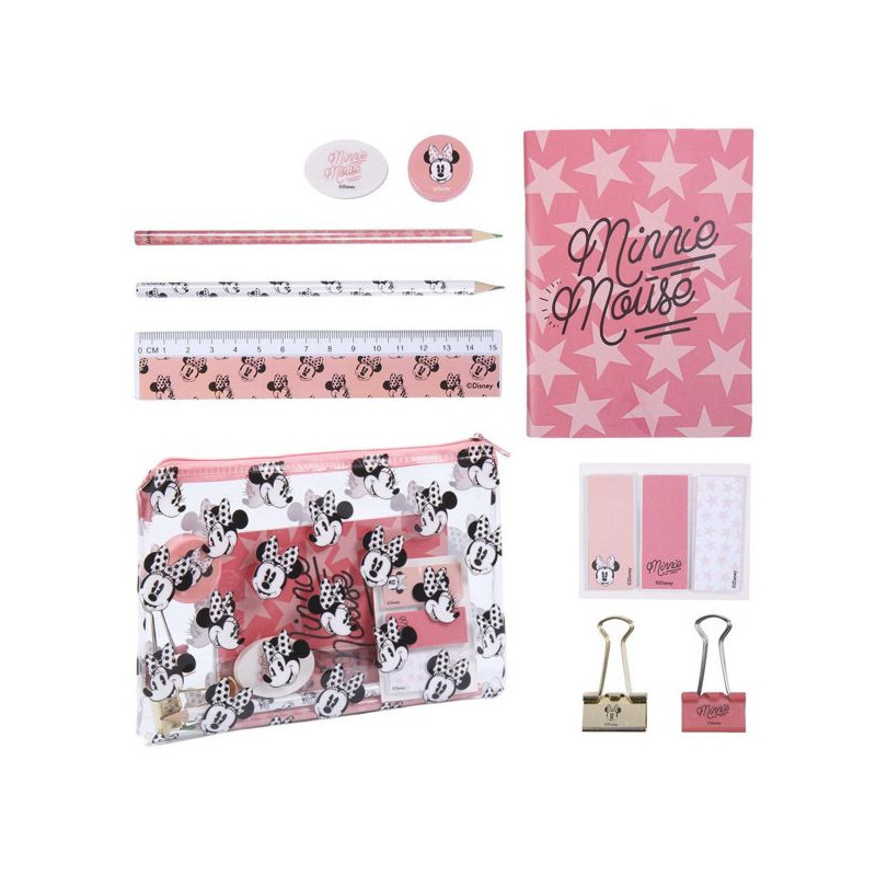 Imagen set de papelería escolar minnie mouse disney