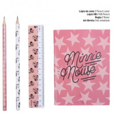 imagen 2 de set de papelería escolar minnie mouse disney