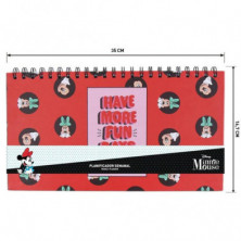 imagen 4 de agenda planificador semanal minnie mouse disney