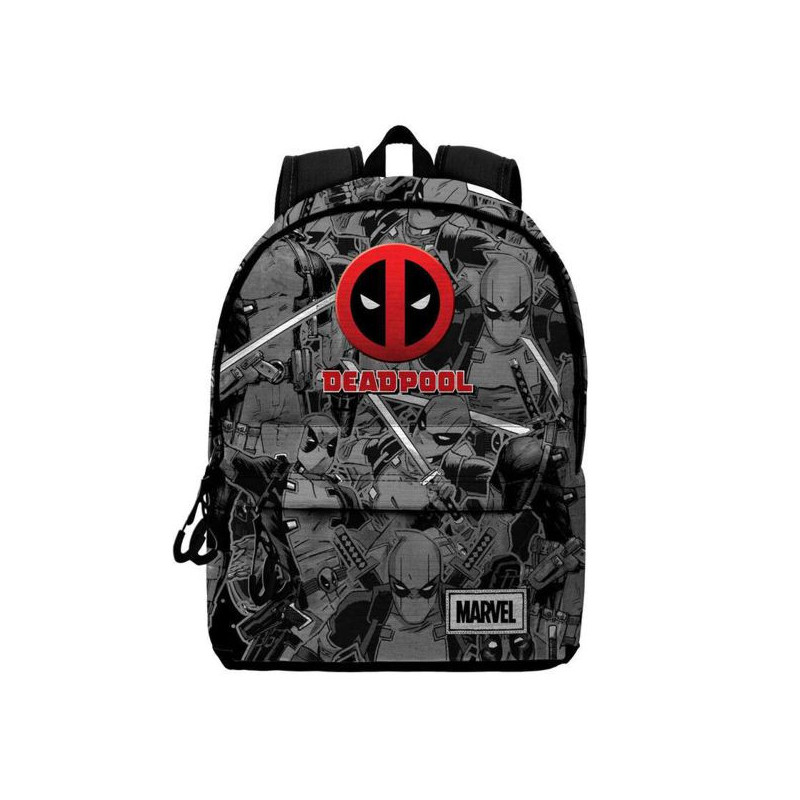 Imagen mochila deadpool antihero gris 37x45x15cm