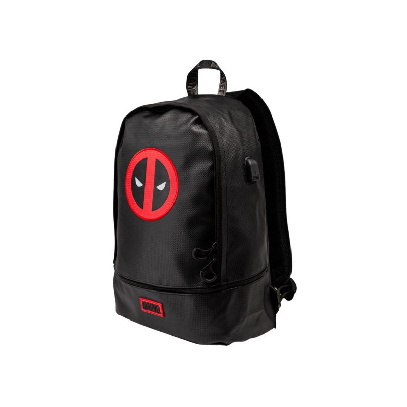 Imagen mochila deadpool rebel negro 33x46x17cm