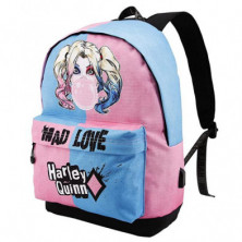 Imagen mochila harley quinn bad girl 45x37x15cm