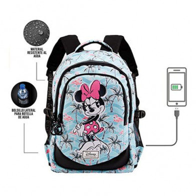 imagen 2 de mochila minnie mouse running 44x30x17cm