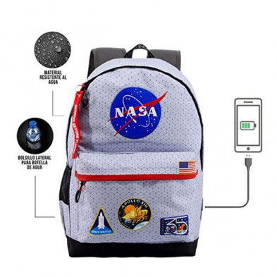 imagen 2 de mochila nasa houston 45x37x15cm
