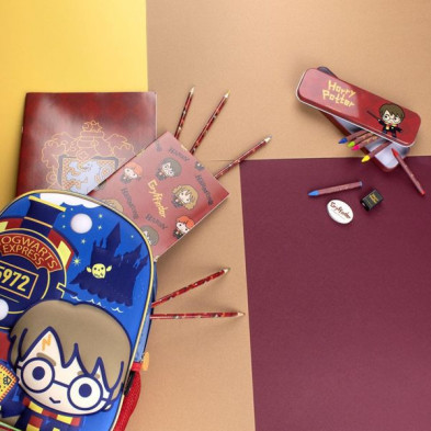 imagen 6 de set de papelería escolar harry potter gryffindor