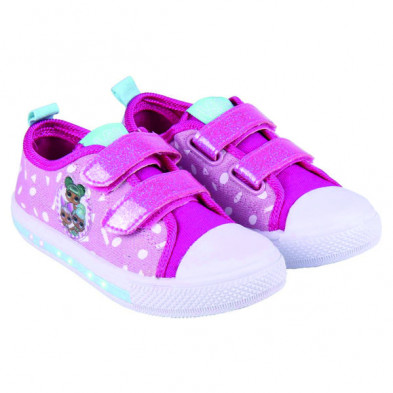 imagen 2 de zapatilla loneta suela pvc con luces lol t.27