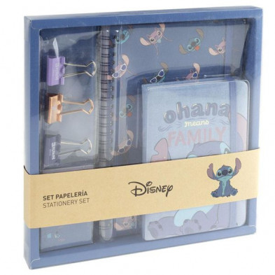 Imagen set de papelería stitch disney