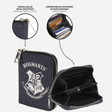 imagen 3 de cartera tarjetero poliester harry potter