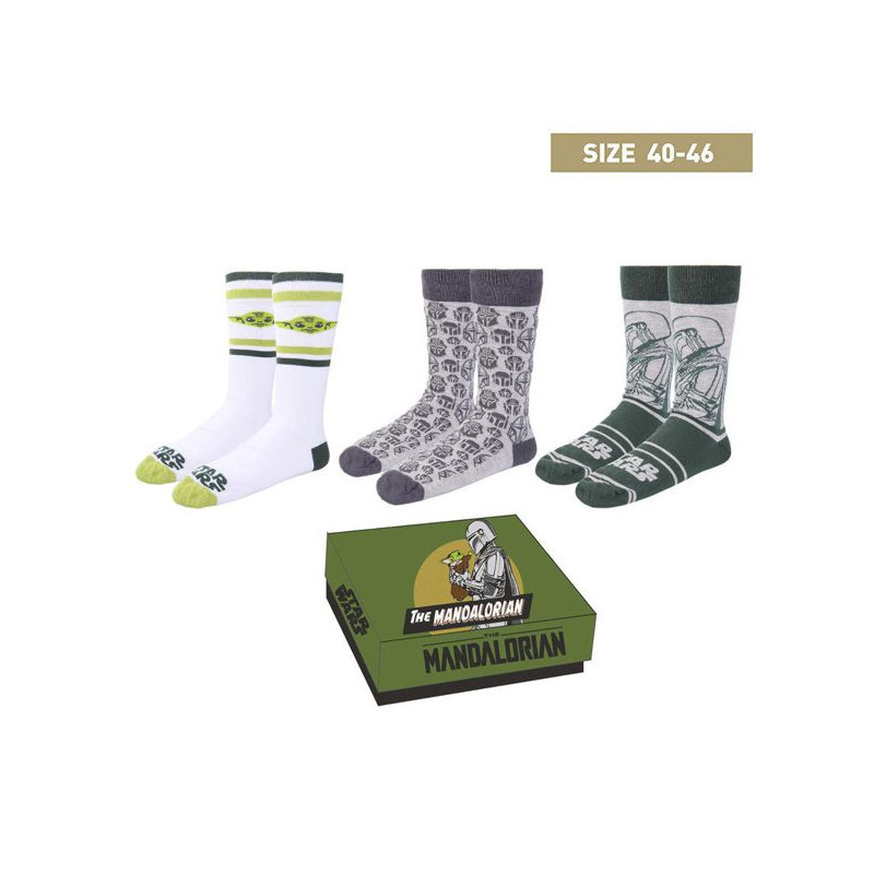 Imagen calcetines the mandalorian 3 piezas talla 40-46 Imagen calcetines the mandalorian 3 piezas talla 40-46