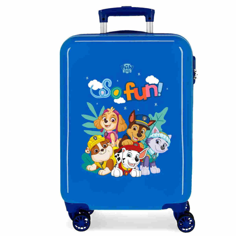 Imagen trolley abs 55cm paw patrol so fun azul 4 ruedas Imagen trolley abs 55cm paw patrol so fun azul 4 ruedas