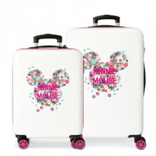 Imagen set 2 trolleys abs 55/68cm minnie sunny day 4 rued