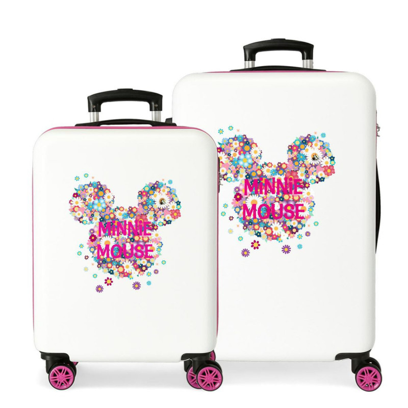 Imagen set 2 trolleys abs 55/68cm minnie sunny day 4 rued