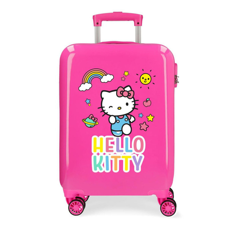 Imagen trolley abs 55cm hello kitty you are cute 4 ruedas Imagen trolley abs 55cm hello kitty you are cute 4 ruedas