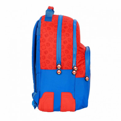 imagen 3 de mochila doble super mario 42cm adaptable carro