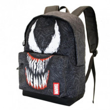 Imagen mochila venom negro 32x44x17cm