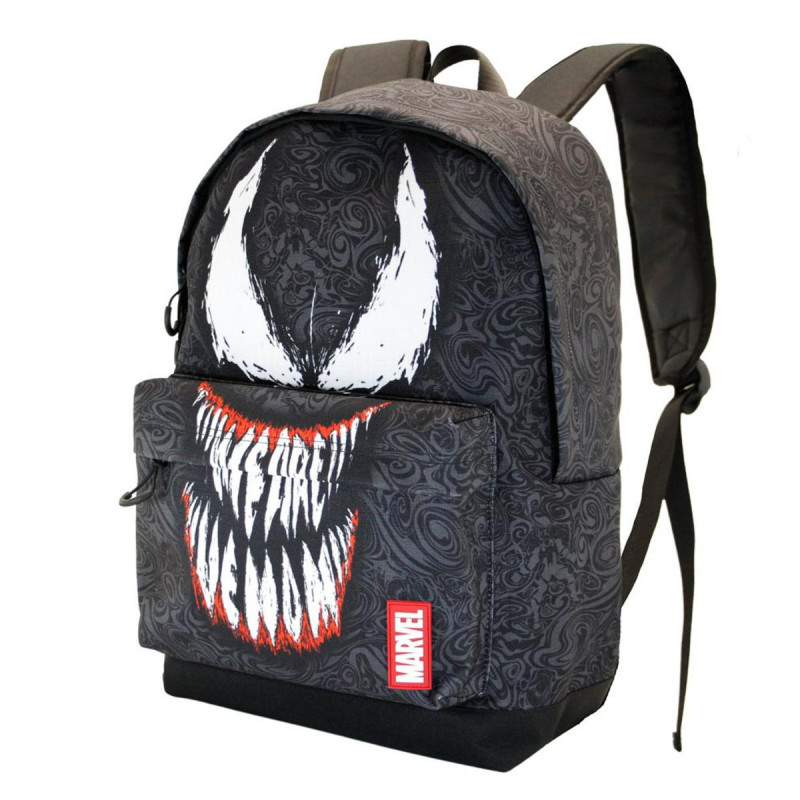Imagen mochila venom negro 32x44x17cm Imagen mochila venom negro 32x44x17cm