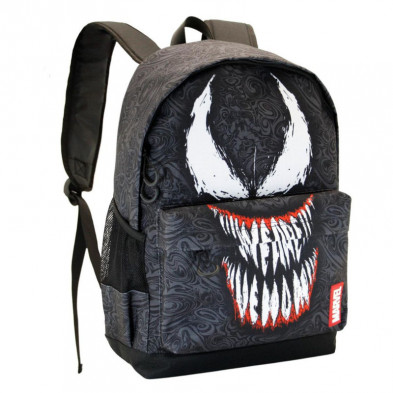 imagen 2 de mochila venom negro 32x44x17cm