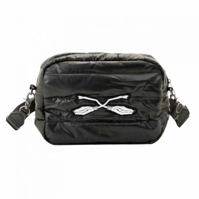 imagen 2 de bolso ibiscuit harry potter negra 23x16x13cm