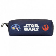 imagen 1 de estuche portatodo cuadrado star wars pilot 21x8x5.