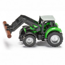 Imagen tractor con tronco de madera 92x36x45mm