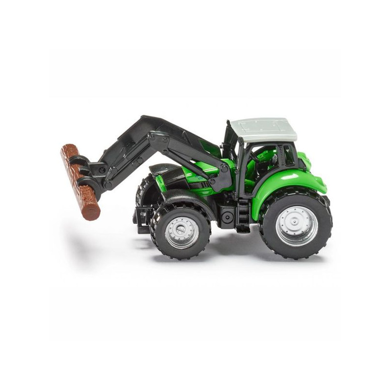 Imagen tractor con tronco de madera 92x36x45mm