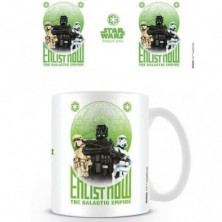 imagen 1 de taza star wars rogue one enlist now