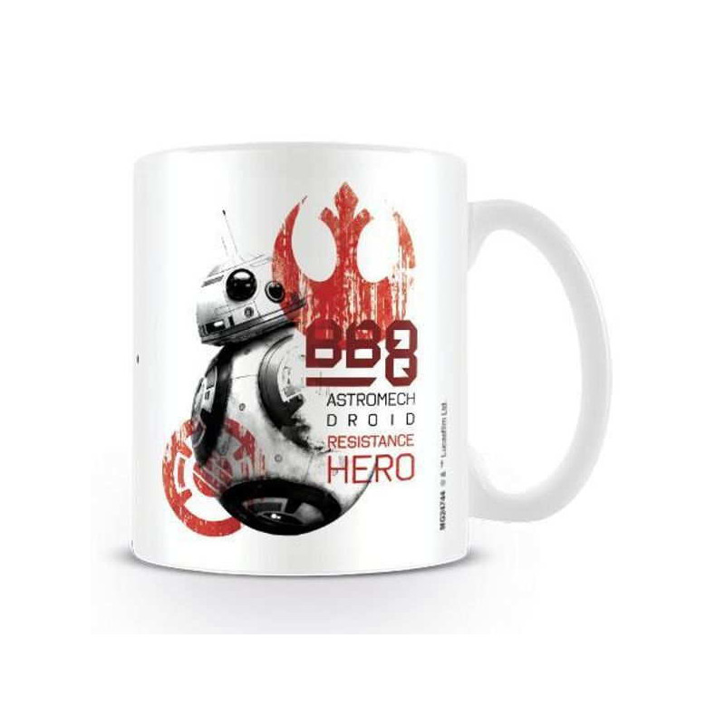 Imagen taza star wars bb8 heroe resistencia