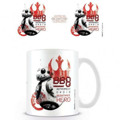 imagen 1 de taza star wars bb8 heroe resistencia