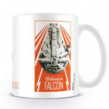 Imagen taza star wars halcon milenario han solo