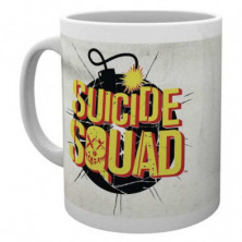 Imagen taza escuadron suicida bomba dc comics