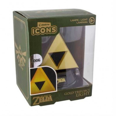 imagen 3 de mini lámpara icon zelda tri-force dorada