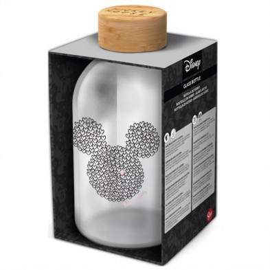 Imagen botella vidrio bambu mickey 620ml