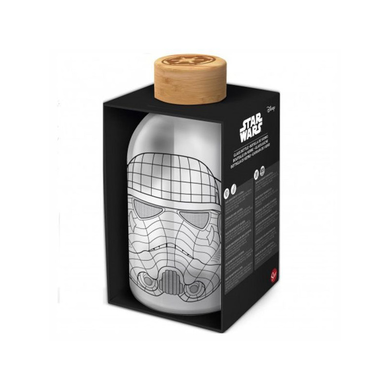 Imagen botella vidrio bambu star wars 620ml