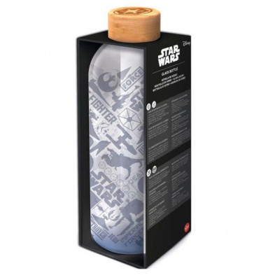 Imagen botella vidrio bambu star wars 1030ml Imagen botella vidrio bambu star wars 1030ml