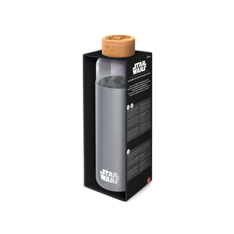 Imagen botella vidrio bambu star wars 585ml