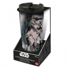 Imagen vaso termo cafe acero inoxidable star wars 425ml