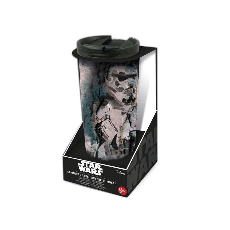 Imagen vaso termo cafe acero inoxidable star wars 425ml