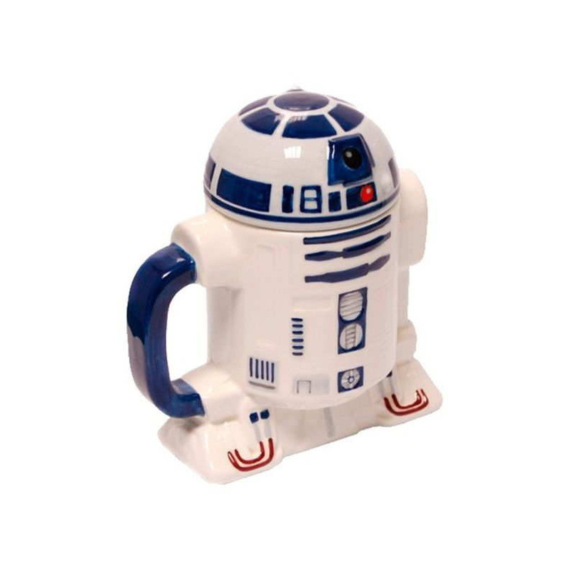 Imagen taza r2d2 con tapa star wars