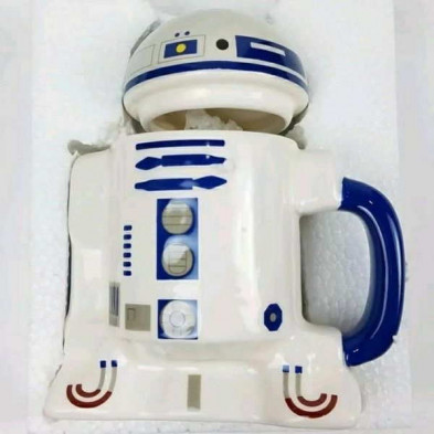 imagen 2 de taza r2d2 con tapa star wars