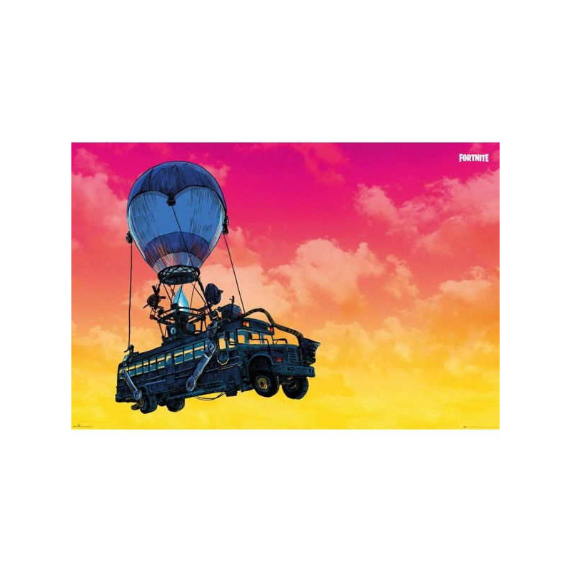 Imagen poster fortnite battle bus