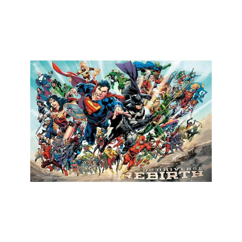 Imagen poster dc comics dc universe rebirth