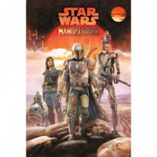 Imagen poster star wars the mandalorian crew