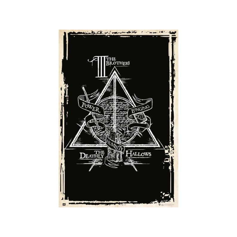 Imagen poster harry potter deathly hallows symbol