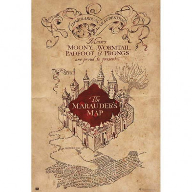 Imagen poster harry potter the marauders map