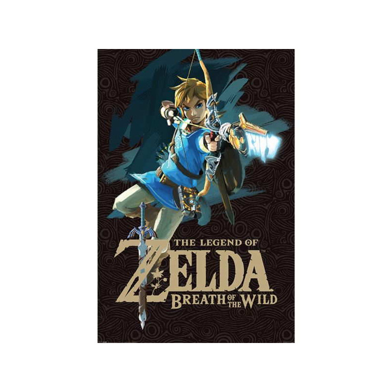 Imagen poster zelda breath of the wild game cover