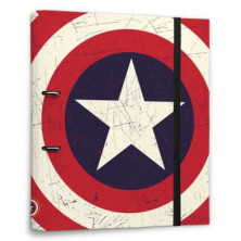 Imagen carpeta 2 anillas capitan america shield premiun