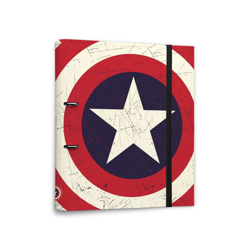 Imagen carpeta 2 anillas capitan america shield premiun