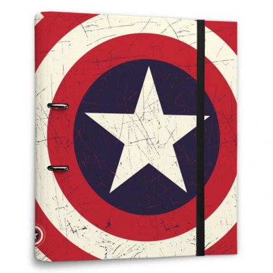 Imagen carpeta 2 anillas capitan america shield premiun